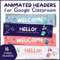 an animated headset for google classroom