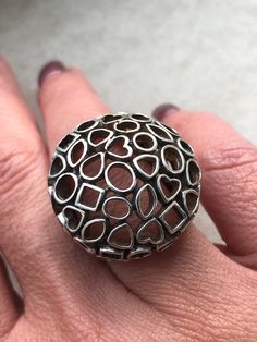 26 mm. Wide dome shape silver ring. Silver Domed Ring Gift, Unique Silver Dome Ring With Wide Band, Sterling Silver Domed Ring Gift, Sterling Silver Dome Ring As A Gift, Love Knot Ring, Wide Ring, Handmade Bangles, Knot Ring, Gold Ring Stack