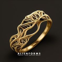 leaves engagement ring, dainty gold ring,leaf ring,twig ring, vintage ring 3d Printed Engagement Ring, 3d Ring Design, Art Nouveau Rings, Antique Gold Rings Unique, Gold Color Combinations, 3d Rings, Minimal Gold Ring, Leaves Engagement Ring, 3d Printed Ring