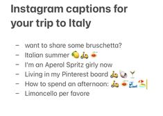 an instagram caption for your trip to italy