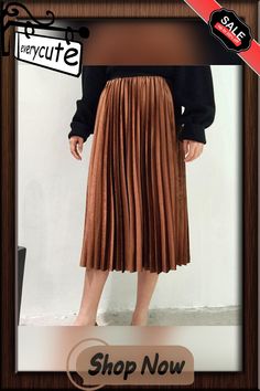 New Autumn and Winter High Waisted Skinny Female Velvet Skirt Pleated Skirts Pleated Skirt Free Shipping Elegant Brown Pleated Mini Skirt, Non-stretch Pleated Mini Skirt, Non-stretch Pleated Flared Skirt For Party, Non-stretch Long Brown Skirt, Non-stretch Brown Long Skirt, Non-stretch Lined Mini Pleated Skirt, Non-stretch Pleated Knee-length Skirt, Solid Pleated Midi Skirt, Non-stretch Midi Pleated Skirt