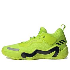 adidas Monsters x Adidas D.O.N.Issue 3 Mike Wazowski Fluorescent Green Basketball Shoes/Sneakers Green High-top Sneakers For Sports With Boost Midsole, Green High-top Sneakers With Boost Midsole For Sports, Green High-top Sneakers With Boost Midsole, Green Sporty Basketball Shoes With Abzorb Midsole, Green High-top Basketball Shoes For Light Sports, Sporty Green Basketball Shoes, Sporty Green Mid-top Basketball Shoes, Green Basketball Shoes With Boost Midsole, Adidas Green High-top Sneakers With Logo