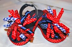 Patriotic flip flops for toddlers  www.bowtiquebyjlaa.com 4th Outfits, Fourth Of July Outfits, Pageant Tips, Americana Design, Decorating Flip Flops, July Outfits, Blue Flip Flops, Grand Daughter