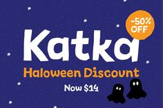 the halloween sale is on and it's up to 50 % off at kattka