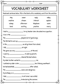 the worksheet for an english language workbook with words and pictures on it