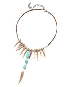 Details: Free-formed pearl shells with howlite turquoise nuggets strung on soft genuine leather lace Make any outfit shine with this statement piece Nickel free. Read more → Natural stones are unique and may vary in size, color, and shape Dimensions: Length: 18-inch Includes 3-inch extender chain Cheap Southwestern Style Necklaces For The Beach, Southwestern Style Beach Necklaces, Country Necklace, Trio Necklace, Hope Necklace, Turquoise Howlite, Lace Making, Pearl Shell, Love Necklace