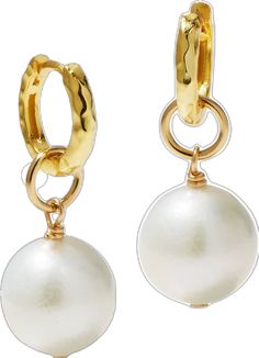 Yellow Gold Round Baroque Pearl Earrings, Round Yellow Gold Baroque Pearl Earrings, Gold Plated Round Pearl Earrings, Yellow Gold Pearl Huggie Earrings, Yellow Gold Huggie Earrings With Pearl Charm, Yellow Gold Baroque Pearl Pendant Earrings, Yellow Gold Baroque Pearl Earrings With Pearl Pendant, Gold Plated Huggie Pearl Earrings, Yellow Gold Pearl Dangle Earrings