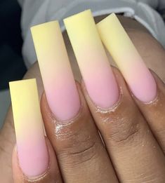 Sunset Nails, Ombre Acrylic Nails, Cute Summer Nails