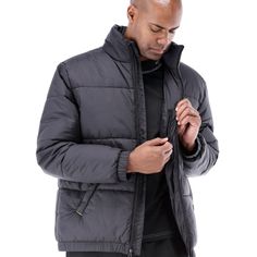 The Glacier Max insulated work jacket is the perfect outerwear to wear in cold weather. This men’s heavy winter coat will keep you comfortable in temperatures down to -30°F (-34°C) and has 300 g of AirBlaze polyester insulation for maximum heat-trapping capabilities. With a polyester pongee lining and a water-resistant and wind-tight 40-denier nylon outer shell, it will protect you from rain, snow, and ice and help you stay warm and comfortable on the job. Wear this weatherproof outdoor coat zip Heavy Winter Coat, Outdoor Coats, True Winter, Winter Puffer, Winter Work, Black Puffer Jacket, Quilted Puffer Jacket, Mens Winter Coat, Work Jacket