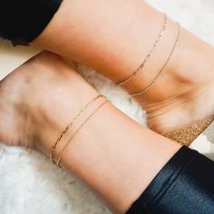 Layering options are endless, but we’ve combined our most-loved pieces that are perfect for stacking or wearing as separates! With essentials like chokers, necklaces, bracelets, and anklets, we’ve done the work for you and curated looks that are perfect from day to night. Whether you’re giving one as a gift or treating yourself, these are sets you’ll want to layer on and wear daily! PRODUCT DETAILS Anklet 1: Adjustable Ferrara Diamond-Cut Bead Anklet (Gold) Anklet 2: Adjustable Graffetta Papercl Adjustable Anklet For Everyday Wear, One Leg Anklet, Bead Anklet, Anklet Gold, Gold Anklet, Beaded Anklets, Work For You, Diamond Cut, Quality Jewelry