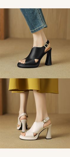 CHIKO Emmalyn Open Toe Block Heels Platforms Sandals Block Heel Platform Sandals, Block Heel Loafers, Platform Block Heels, Kitten Heel Pumps, Platform Sandals Heels, Heeled Loafers, Pump Shoes, Platform Sandals, Open Toe