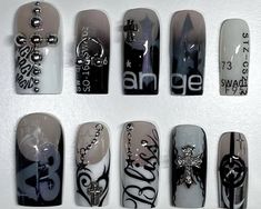 Bling Acrylic Nails, Doll Eyes, Doll Parts, Body Mods, Nail Manicure, Stylish Nails, Nails Inspiration