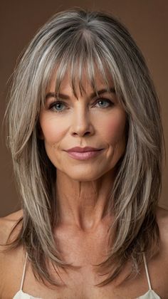 Medium-Length Hairstyles for Women Over 60 Over 60, Medium Length Hair Styles, Medium Length, Womens Hairstyles, Hairstyles, Turn Ons, Hair Styles, Art