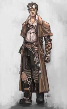 Steampunk Outfit Men, Steampunk Art Characters, Steampunk Male, Steampunk Mechanic, Steampunk Drawing, Male Steampunk, Steampunk Clothes, Steampunk Character, Steampunk Characters