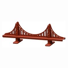 6-inch model of San Francisco's Golden Gate Bridge, International Orange powder-coated metal. Bridge Cake, Spray Paint Storage, Bridge Model, Mechanical Pencil Lead, Jr Prom, Marker Paper, Colorful Paintings Acrylic, Paint Storage, The Golden Gate Bridge