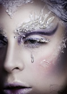 Зимний макияж. Мои любимые арт-образы Karneval Diy, Ice Queen Makeup, Queen Makeup, Queen Costume, Special Effects Makeup, White Witch