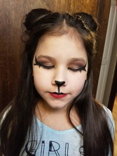 Bat Makeup Ideas, Bat Halloween Makeup Kids, Bat Makeup Look, Bat Nose Makeup, Simple Bat Makeup, Easy Bat Makeup Halloween, Halloween Bat Costume Makeup, Bat Makeup Halloween Easy, Bat Make Up For Kids