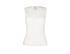 Classic White Sleeveless Tank Top, Elegant Crew Neck Tank Top For Summer, White Classic Tank Top, Elegant Crew Neck Stretch Tank Top, Elegant Stretch Crew Neck Tank Top, Elegant Stretch Tank Top With Crew Neck, Elegant Crew Neck Tank Top, Elegant White Fitted Tank Top, Elegant Fitted White Tank Top