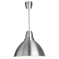 a silver light hanging from the ceiling on a white background with clipping for text