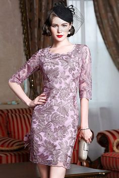 Coutue Wedding Guest Dresses Elegant Pink Embroidery Fitted Cocktail Party Dress With Sleeves #ZL8112 at #GemGrace. View more special Cocktail Dresses,Wedding Guest Dresses now? GemGrace is a solution for those who want to buy delicate gowns with affordable prices. Free shipping, 2018 new arrivals, shop now to get $5 off! Embroidered Dresses For Party Season, Elegant Fitted Embroidered Dress For Banquet, Elegant Embroidered Fitted Dress For Banquet, Fitted Embroidered Dress For Party Season, Elegant Pink Embroidered Dress With Short Sleeves, Fitted Dress With Floral Embroidery For Party Season, Short Sleeve Lace Embroidered Party Dress, Pink Short Sleeve Embroidered Dress For Party, Embroidered Mini Dress For Party