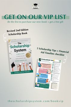 scholarship book Free Webinar, Financial Aid, Scholarships For College, Book Launch