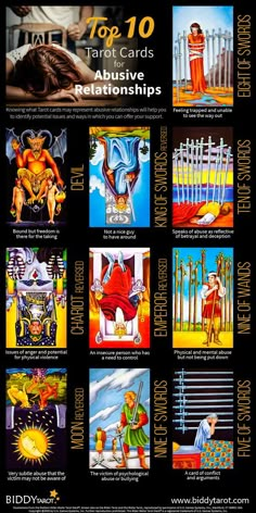 the top 10 tarot cards from the tarot card game, featuring images of jesus and