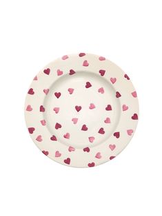 Emma Bridgewater Pink Hearts 10.5 Inch Plate Weston Table Simple Table Arrangements, Valentine Plates, Patterned Plates, Simple Table, Emma Bridgewater, Table Arrangements, Pink Hearts, Heart Pattern, British Design