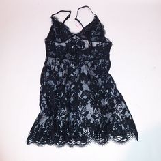 Victoria Secret Lingerie Chemise Slip Xs Black Allover Lace Wireless New With Tags *Bundle To Save Chavonne11 101423 Xs Recommended To Fit 30a 30b 32aa 32a 32b Black Lace V-neck Sleepwear, Black Spaghetti Strap Camisole With Lace Closure, Black Camisole With Lace Closure And Spaghetti Straps, Black Lace Camisole In Flirty Style, Black Lace Camisole With Delicate Detail, Black Lace Camisole With Delicate Lace, Black Lace Closure Camisole With Spaghetti Straps, Black Lace Camisole In Feminine Style, Black Lace Coquette Camisole