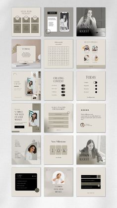 a bunch of different types of business cards and brochures on a white background