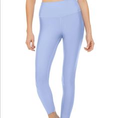 The Famous Alo Airlift 7/8 High-Waist Legging Color: Marina (A Beautiful Baby Blue) Size M Nwt Questions? Leave A Comment Below! Alo Yoga 4-way Stretch Athleisure Bottoms, Alo Yoga Tight Bottoms For Pilates, Alo Yoga High Waist Athleisure Leggings, High Waist Alo Yoga Athleisure Leggings, High Waist Alo Yoga Leggings, Alo Yoga Full-length Activewear, Alo Yoga Solid Color Leggings For Pilates, Alo Yoga Athleisure Bottoms For Pilates, Alo Yoga Compression Bottoms For Pilates