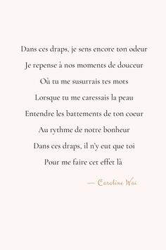 a poem written in french on white paper