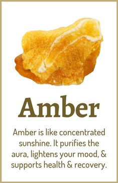 Amber Meaning, Ancestral Work, Stone Meanings, Amber Gemstone, Amber Crystal