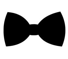 a black bow tie on a white background