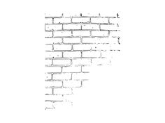 a black and white photo of a brick wall that has been drawn with pencils