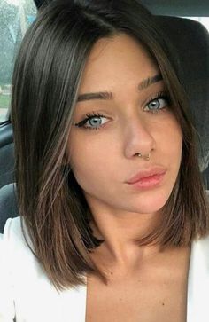 Shoulder Length Bob Haircut, Shoulder Haircut, The Trend Spotter, Fine Straight Hair, Short Haircut Styles, Fresh Haircut, Straight Hair Cuts, Medium Bob, Bob Haircut For Fine Hair