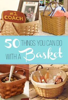 the cover of 50 things you can do with a basket, including baskets and other items