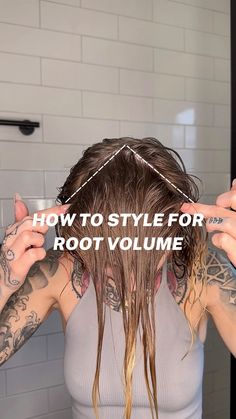 Curly Hair With Volume On Top, How To Get Curls At The Root, Hair Sectioning Techniques, How To Lift Roots Curly Hair, How To Get More Volume In Hair Roots, How To Add Volume To Hair Roots, How To Get Volume In Curly Hair Roots, 2c Hairstyles, Hair Curling Techniques