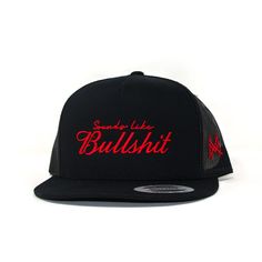 Breathable Trucker Hat For Streetwear, One Size, Mesh Snapback Hat With Flat Brim For Streetwear, Mesh Flat Brim Snapback Hat For Streetwear, Breathable Snapback Dad Hat, Breathable Snapback Trucker Hat, Breathable Flat Bill Trucker Hat For Streetwear, Mesh Flat Bill Trucker Hat For Streetwear, Trucker Snapback Hat With Flat Brim For Streetwear, Snapback Trucker Hat For Streetwear