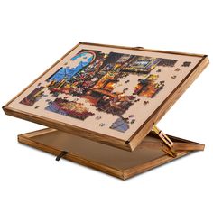 PRICES MAY VARY. Double Board Design - Lavievert adjustable puzzle board applies to most 1000 / 1500 pc puzzle games, with the 1000 pc puzzle board covered with gray flannelette and 1500 pc covered with khaki flannelette. You may choose the right board according to the size and color for your game. Premium Material - Lavievert puzzle board is processed out of quality pinewood for sturdiness and durability. Covered with soft flannelette for enough friction to prevent puzzle pieces from falling of Jigsaw Puzzle Table, Autumn Puzzle, Best Jigsaw, Puzzle Mat, Puzzle Table, Wooden Jigsaw Puzzles, Wooden Jigsaw, Puzzle Board, 1000 Piece Jigsaw Puzzles