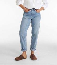 Women's 207 Vintage Jeans, High-Rise Boyfriend | Jeans at L.L.Bean High Rise Boyfriend Jeans, Boyfriend Jean, Kids Outerwear, Shop Mens Clothing, Premium Denim, Skirted Swimwear, Denim Pant, Vintage Jeans, Ll Bean