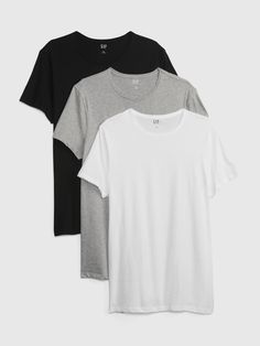 Soft cotton jersey undershirt.  Crewneck.  Short sleeves.  Assorted colors. Cute Clothes Ideas, Random Clothes, Stylish Hoodies, Cozy Coats, Gap Men, Fire Fits, Classic Coats, Hung Up, Chino Trousers