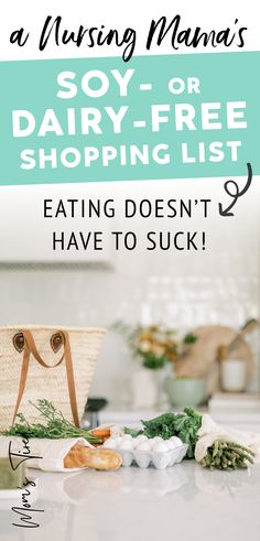 dairy free breastfeeding shopping list Dairy Free Food List, Snacks Dairy Free, Dairy Free Diet Plan, Mspi Diet, Soy Free Snacks, Dairy Free Desserts, Baby Meal Plan, Free Grocery List, Healthy Gluten Free Breakfast