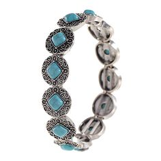 Product Name Turquoise vintage ethnic style light-weight bracelet SPU 10049501 Type Bracelet Material Alloy, Turquoise Notice: 1. Please allow 1-5mm differences due to manual measurement. 2. Due to the light and screen difference, the item's color may be slightly different from the pictures. Please understand and make sure you don't mind before you purchase. Hi, welcome to Hiboyz.com. Here are some instructions to help you place an order: 1 - Register on hiboyz, log in your hiboyz account.（Non-essential） 2 - Choose your favorite items and add to cart.3 - Click "check out" and filling all your contact information. 4 - Click "continue to shipping method".5 - Choose a shipping method( we have 2 different shipping methods: Standard shipping & Free shipping over $79.00) （Just choose standard sh Adjustable Metal Bohemian Stretch Bracelet, Adjustable Turquoise Vintage Bangle, Turquoise Metal Bracelet Jewelry, Bohemian Turquoise Stretch Bracelet For Festivals, Bohemian Turquoise Beaded Metal Bracelets, Blue Bohemian Bangle Stretch Bracelet, Handmade Bohemian Metal Stretch Bracelet, Bohemian Handmade Metal Stretch Bracelet, Handmade Metal Bohemian Stretch Bracelet