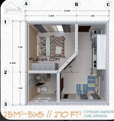 the floor plan for a small apartment