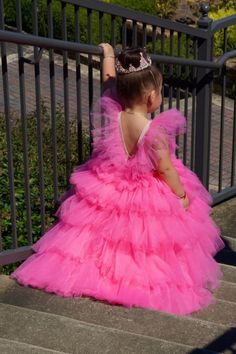 Birthday Girl Dress, Maxi Girl Dress, Tutu Baby Dress, Flower Girl Dress, First Birthday Dress, Hot Pink Baby Dress, Layered Skirt Dress, Special Occasion, Toddler Dress, Princess Dress, Dress For Baby Girl, Floor Length Dress, Boho Girl Dress, Custom Size Dress Cute hot pink dress for baby girl have very original fashionable design... is so gorgeous that we do not have enough words to express how is it! This stylish dress is perfect for any celebration - birthday party, wedding flower girl or J 1st Birthday Girl Dress, Tutu Flower Girl Dress, Pink Dresses For Kids, Pink Toddler Dress, Toddler Birthday Dress, Pink Baby Dress, Barbie Pink Dress, Mary Pictures, Vestidos Color Rosa