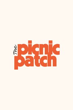 The Picnic Patch retro logo design. 2024 Logo Design Trends, Peach Graphic Design, Retro Modern Branding, Merch Graphic Design, Creative Studio Branding, Picnic Graphic, E Commerce Website Design, Personal Branding Identity, Playful Aesthetic