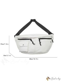 BirdinBag - Large Capacity Waist Bag with Minimalist Multi-Compartments Versatile Belt Bag With Large Capacity For Everyday, Practical Chest Bag With Pockets For Daily Use, Casual Chest Bag With Large Capacity For Daily Use, Casual Large Capacity Chest Bag For Daily Use, Versatile Chest Bag With Pockets, Everyday Large Capacity Tote Belt Bag, Versatile Daily Use Chest Bag With Pockets, Multifunctional Shoulder Bag For Daily Use In Solid Color, Multifunctional Solid Color Bag With Adjustable Strap