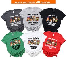 Types Of T Shirts, Heat Press Vinyl, Family Halloween, Gildan Sweatshirts, Quality T Shirts, Halloween Funny, Family Shirts