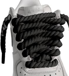 "Please read the FULL description before purchasing These are custom laces that are extremely thick used to accessorize several popular model shoes like Air Force 1s, Jordans, Dunks & more. The laces are so thick that some applications require you to modify the lace holes on your shoes in order to properly fit the laces through.  If you purchase this item, you understand that modifications may be required to fit these laces and that the laces are nonrefundable.  - Comes with two 6mm thick shoela Thick Shoe Laces, Big Laces Shoes, Travis Sb Dunk, 1s Jordans, Rope Shoe Laces, Jordans Dunks, Ribbon Shoe Laces, How To Tie Shoes, Air Force 1s