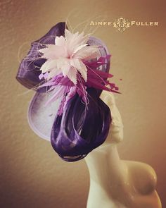 Art Hats, Hell Lila, Headband Fascinator, Kentucky Derby Fascinator, Royal Ascot Hats, Pink Fascinator, Breeders Cup, Derby Fascinator, Ladies Who Lunch